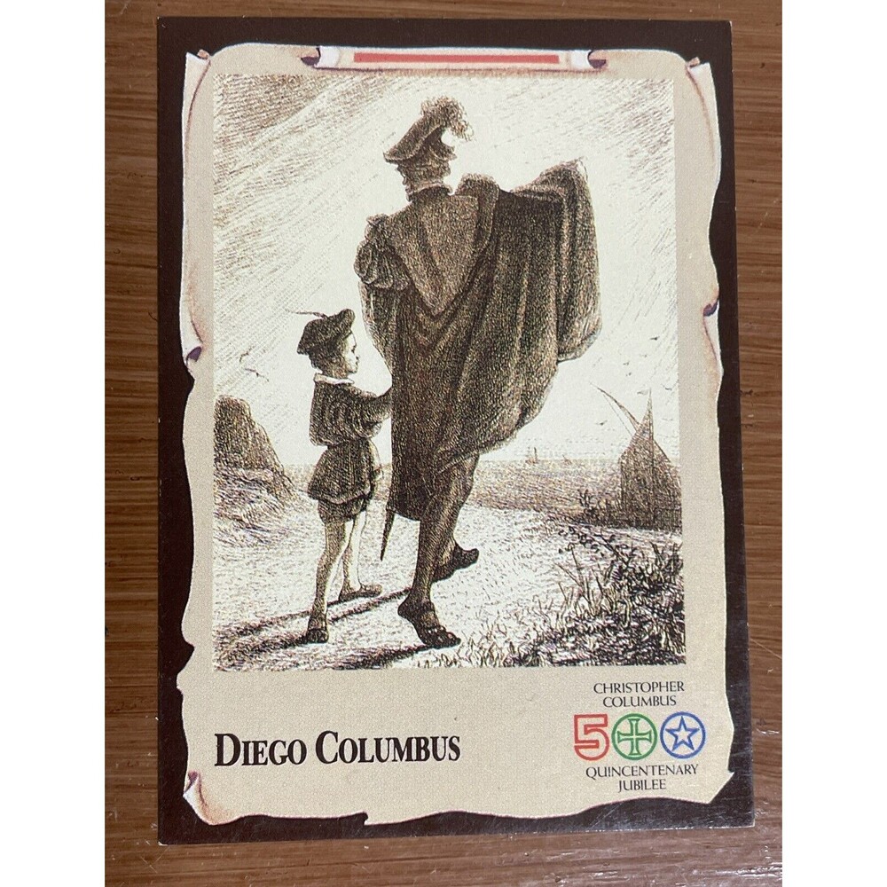 Diego Columbus library of Congress 47/100 Trading Card